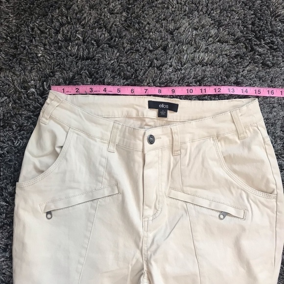 Ellos Beige Moto Jeans Pants Size 12 NWOT - Picture 12 of 16